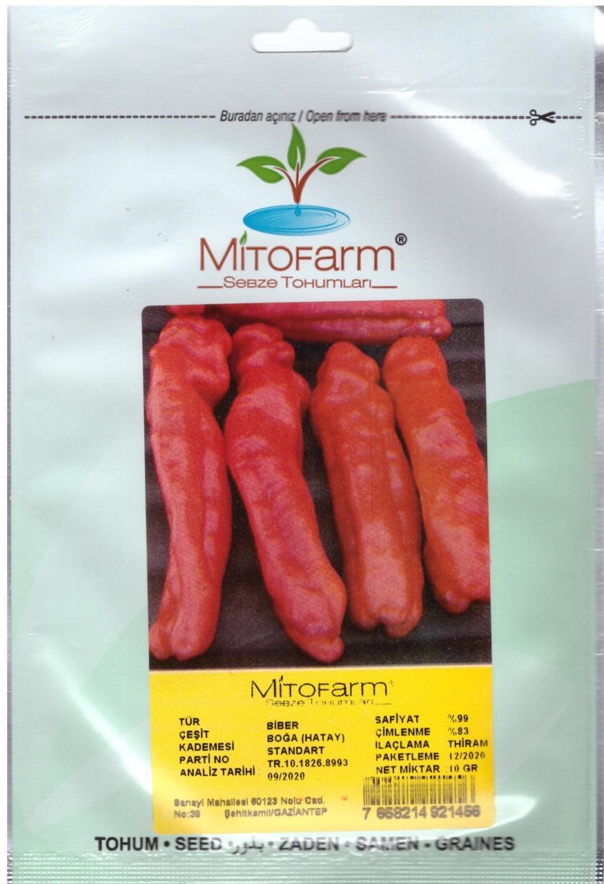 Boğa Hatay Biberi Tohumu